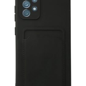 Samsung Galaxy A53 5G Kılıf Kelvin Kartvizitli Silikon - Siyah-(5796)
