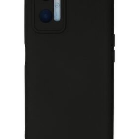 Oppo A96 Kılıf Nano içi Kadife Silikon - Siyah-(5796)