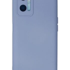 Oppo A96 Kılıf Nano içi Kadife Silikon - Lila-(5796)