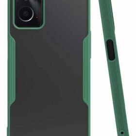 Oppo A96 Kılıf Platin Silikon - Yeşil-(5796)
