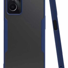 Oppo A96 Kılıf Platin Silikon - Lacivert-(5796)