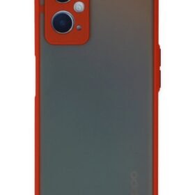 Oppo A96 Kılıf Montreal Silikon Kapak - Kırmızı-(5796)