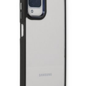 Samsung Galaxy A22 Kılıf Dora Kapak - Siyah-(5796)