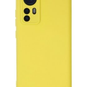 Xiaomi Mi 12 Kılıf Nano içi Kadife Silikon - Sarı-(5796)