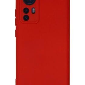 Xiaomi Mi 12 Kılıf Nano içi Kadife Silikon - Kırmızı-(5796)