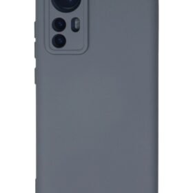 Xiaomi Mi 12 Kılıf Nano içi Kadife Silikon - Gri-(5796)