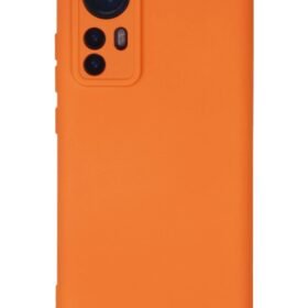 Xiaomi Mi 12 Kılıf Nano içi Kadife Silikon - Turuncu-(5796)