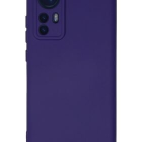 Xiaomi Mi 12 Kılıf Nano içi Kadife Silikon - Mor-(5796)