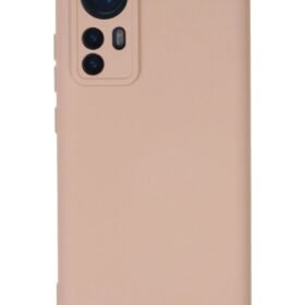 Xiaomi Mi 12 Kılıf Nano içi Kadife Silikon - Pudra-(5796)