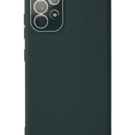 Samsung Galaxy A33 5G Kılıf Lansman Glass Kapak - Koyu Yeşil-(5796)