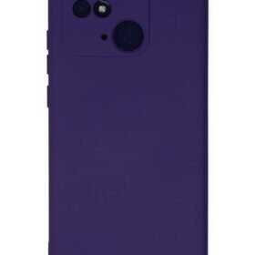 Xiaomi Redmi 10C Kılıf Nano içi Kadife Silikon - Mor-(5796)