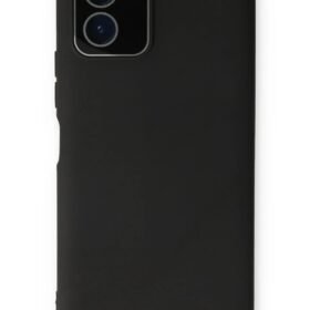 Vivo Y15S Kılıf Lansman Glass Kapak - Siyah-(5796)