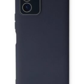 Vivo Y15S Kılıf Lansman Glass Kapak - Lacivert-(5796)