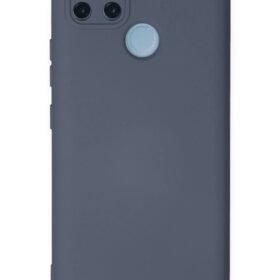 Realme C25Y Kılıf Nano içi Kadife Silikon - Gri-(5796)