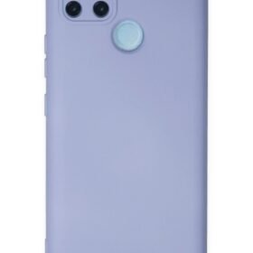 Realme C25Y Kılıf Nano içi Kadife Silikon - Lila-(5796)