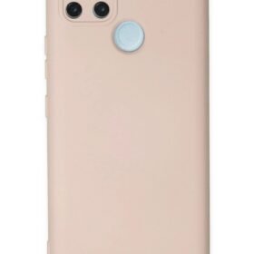 Realme C25Y Kılıf Nano içi Kadife Silikon - Pudra-(5796)