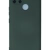 Realme C25Y Kılıf Nano içi Kadife Silikon - Koyu Yeşil-(5796)