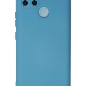 Realme C25Y Kılıf Nano içi Kadife Silikon - Mavi-(5796)