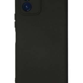 Vivo Y15S Kılıf Nano içi Kadife Silikon - Siyah-(5796)