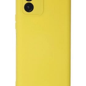 Vivo Y15S Kılıf Nano içi Kadife Silikon - Sarı-(5796)