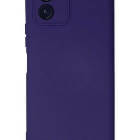 Vivo Y15S Kılıf Nano içi Kadife Silikon - Mor-(5796)