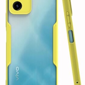 Vivo Y15S Kılıf Platin Silikon - Sarı-(5796)