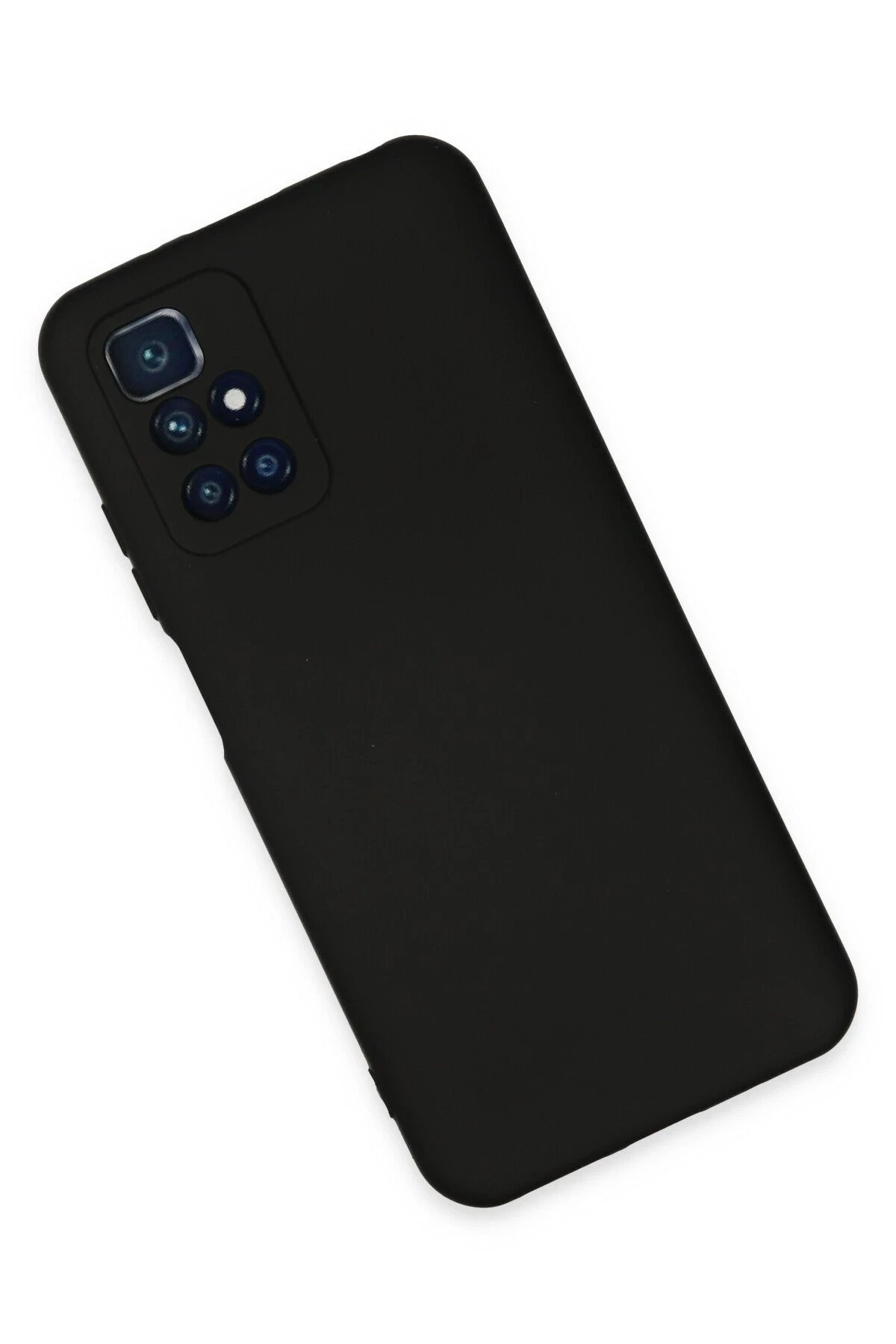 Xiaomi Redmi 10 2022 Kılıf Nano içi Kadife Silikon - Siyah-(5796) - Görsel 3