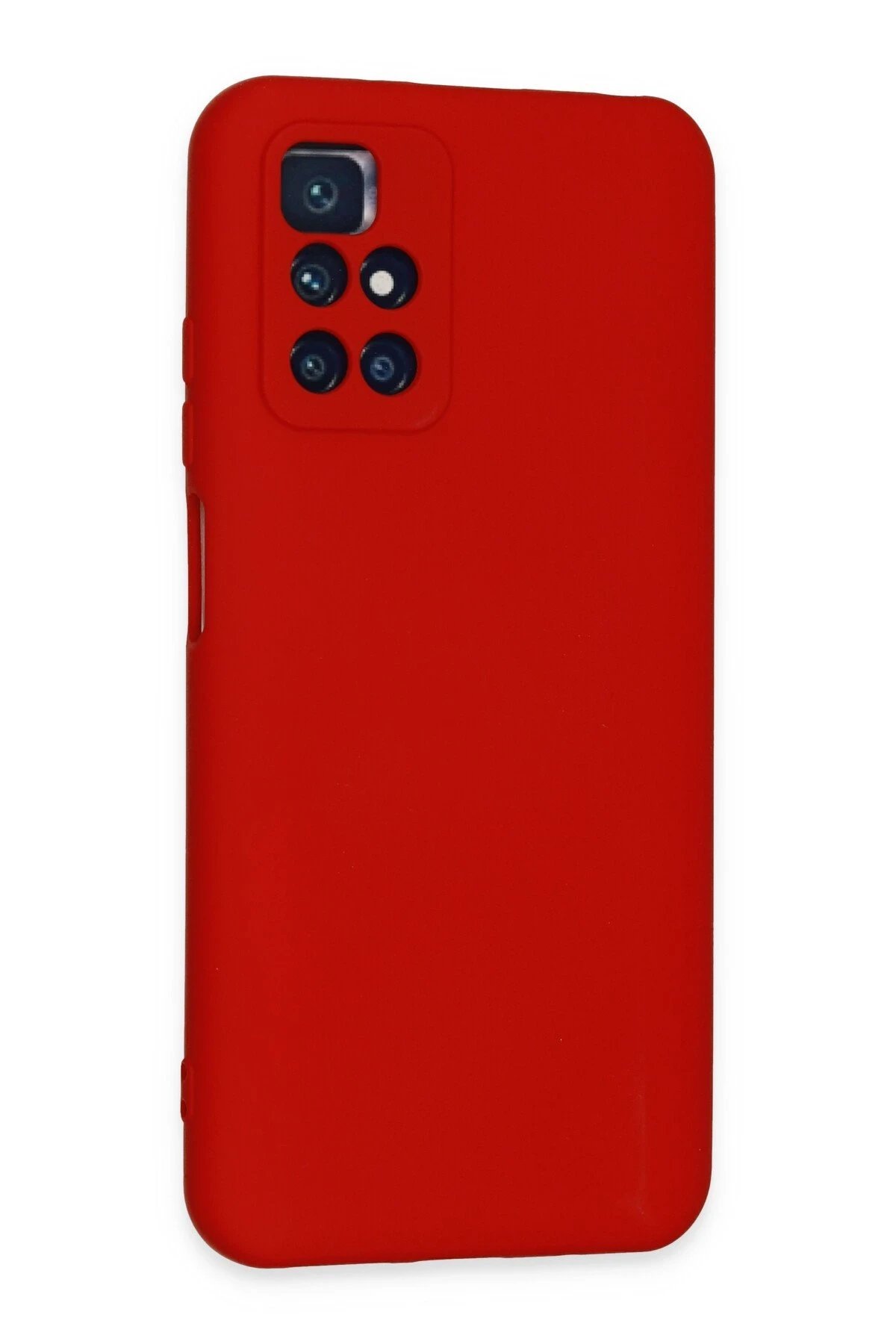 Xiaomi Redmi 10 2022 Kılıf Nano içi Kadife Silikon - Kırmızı-(5796) - Görsel 2