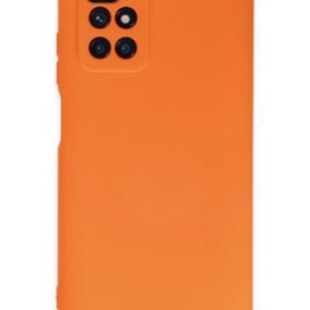 Xiaomi Redmi 10 2022 Kılıf Nano içi Kadife Silikon - Turuncu-(5796)