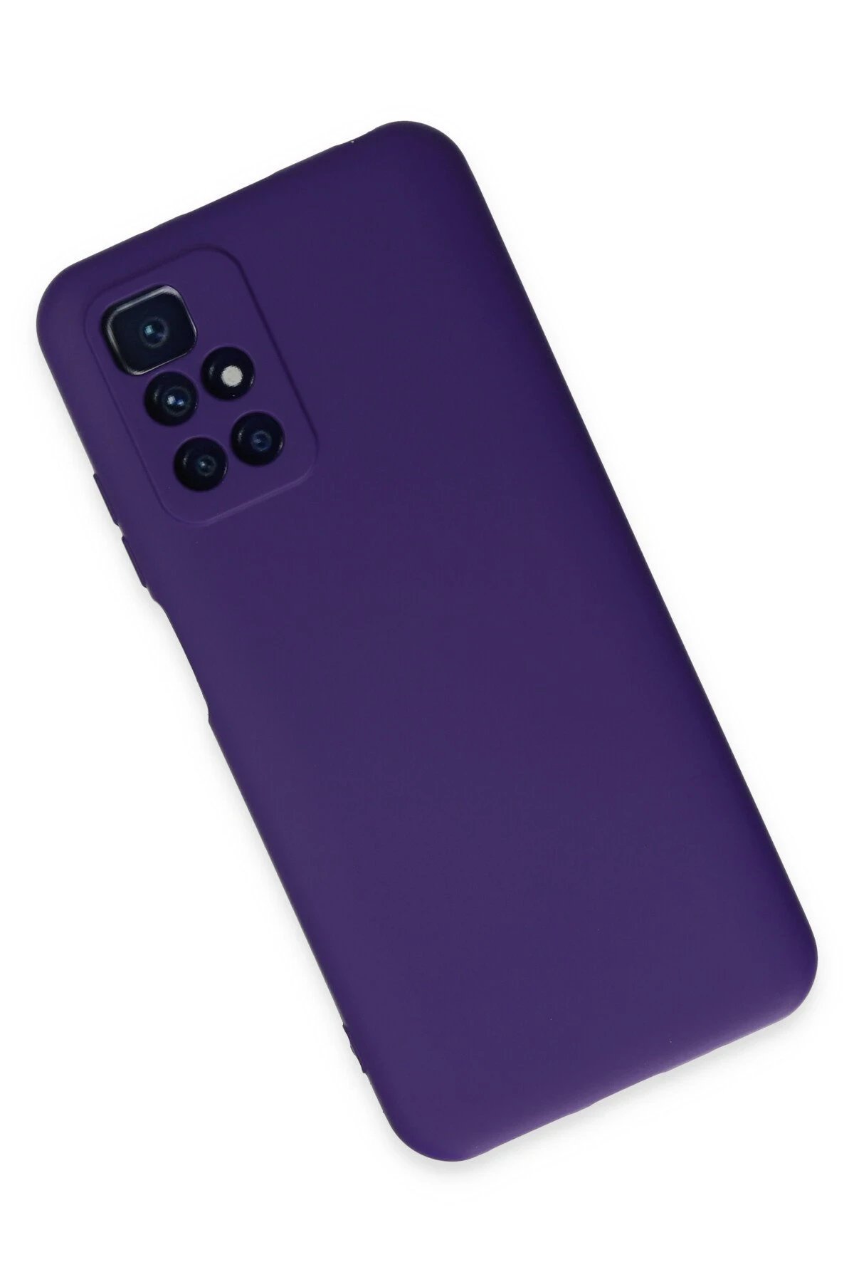 Xiaomi Redmi 10 2022 Kılıf Nano içi Kadife Silikon - Mor-(5796) - Görsel 3