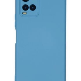 Vivo Y21S Kılıf Nano içi Kadife Silikon - Mavi-(5796)