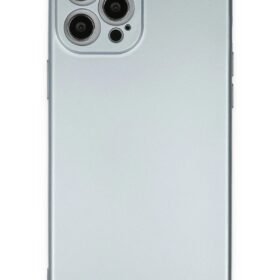 iPhone 12 Pro Max Kılıf Nano içi Kadife Silikon - Sky Blue-(5796)