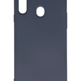 Samsung Galaxy A20S Kılıf Nano içi Kadife Silikon - Gri-(5796)