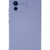 Vivo V23 5G Kılıf Nano içi Kadife Silikon - Lila-(5796)