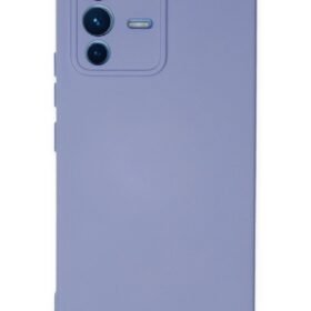Vivo V23 5G Kılıf Nano içi Kadife Silikon - Lila-(5796)