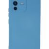 Vivo V23 5G Kılıf Nano içi Kadife Silikon - Mavi-(5796)