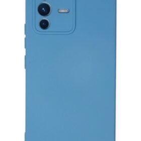 Vivo V23 5G Kılıf Nano içi Kadife Silikon - Mavi-(5796)