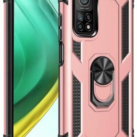 Xiaomi Mi 10T Pro Kılıf Sofya Yüzüklü Silikon Kapak - Rose-(5796)