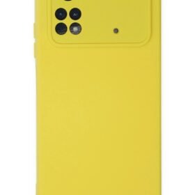 Xiaomi Poco M4 Pro 4G Kılıf Nano içi Kadife Silikon - Sarı-(5796)