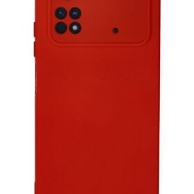 Xiaomi Poco M4 Pro 4G Kılıf Nano içi Kadife Silikon - Kırmızı-(5796)