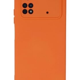 Xiaomi Poco M4 Pro 4G Kılıf Nano içi Kadife Silikon - Turuncu-(5796)