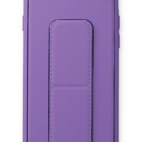 iPhone 7 Kılıf Coco Deri Standlı Kapak - Koyu Lila-(5796)