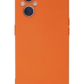 Oppo Reno 7 Lite Kılıf Nano içi Kadife Silikon - Turuncu-(5796)