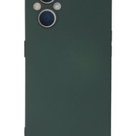 Oppo Reno 7 Lite Kılıf Nano içi Kadife Silikon - Koyu Yeşil-(5796)