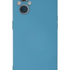 Oppo Reno 7 Lite Kılıf Nano içi Kadife Silikon - Mavi-(5796)