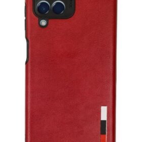 Samsung Galaxy M33 Kılıf Loop Deri Silikon - Kırmızı-(5796)