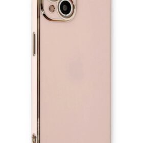 iPhone 13 Kılıf Volet Silikon - Pembe-(5796)
