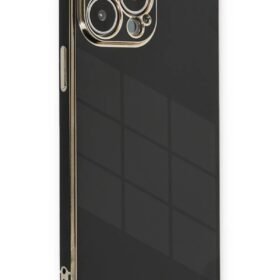 iPhone 13 Pro Kılıf Volet Silikon - Siyah-(5796)