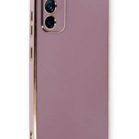 Samsung Galaxy S20 FE Kılıf Volet Silikon - Mor-(5796)