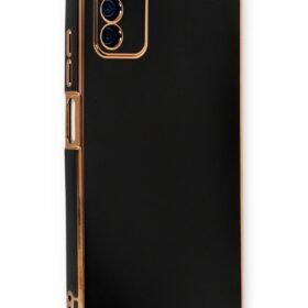 Samsung Galaxy A03S Kılıf Volet Silikon - Siyah-(5796)